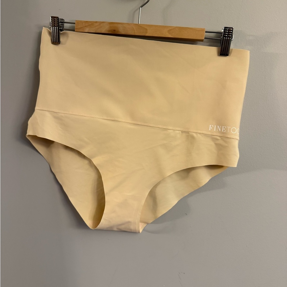 FINETOO Seamless High Waisted Shapewear Briefs Nude XXL Smoothing Pantie